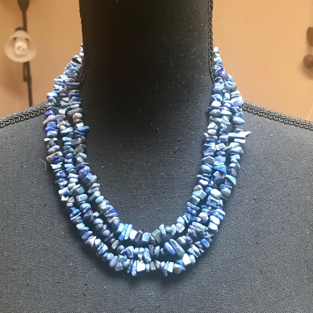Long Lapis necklace